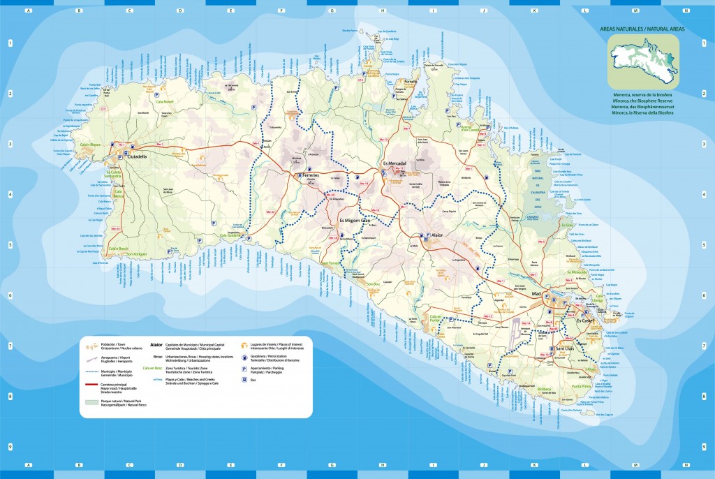 Menorca Tourist Map